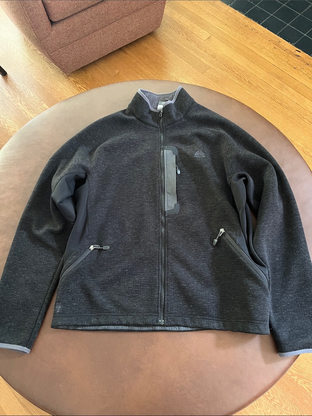 NIKE ACG SPHERE THERMAL MENS XL WOOL BLEND TECH FLEECE JACKET